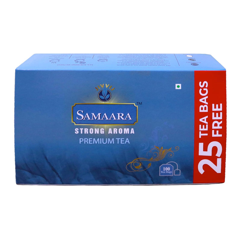 SAMAARA PREMIUM TEA BAGS BOX 200GM 100+25 BAGS