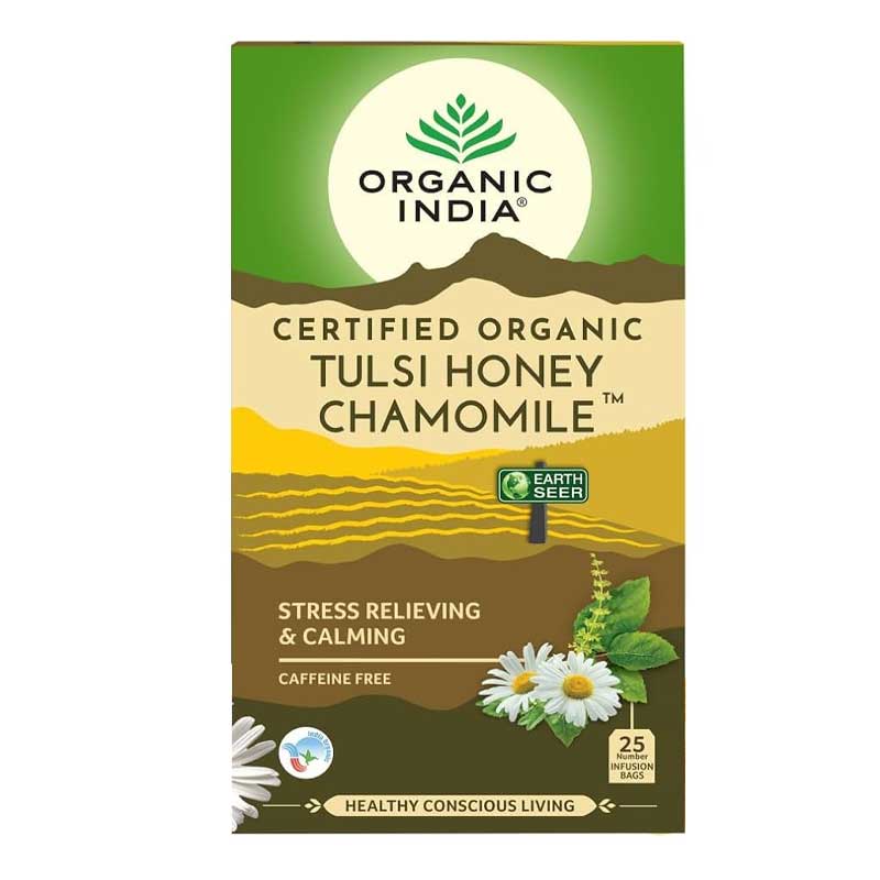 ORGANIC INDIA TULSI HONEY &amp; CHAMOMILE 25TB