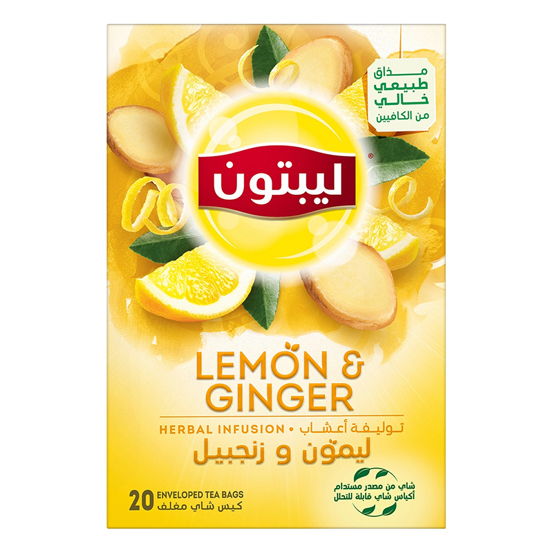 LIPTON HI LEMON GINGER DTTC 20 TBAGS