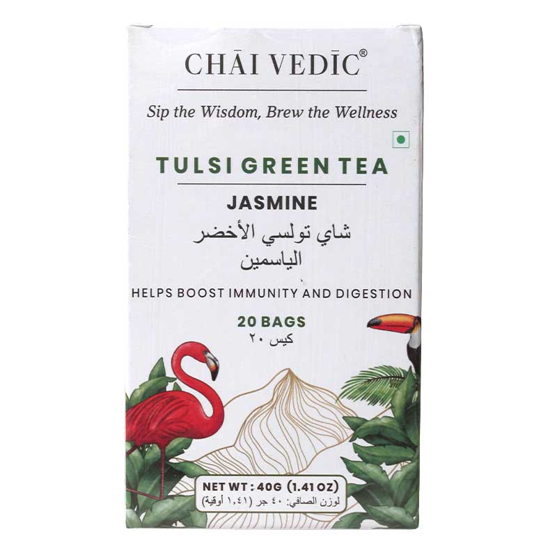 CHAI VEDIC TULSI GREEN TEA JASMINE 40GM