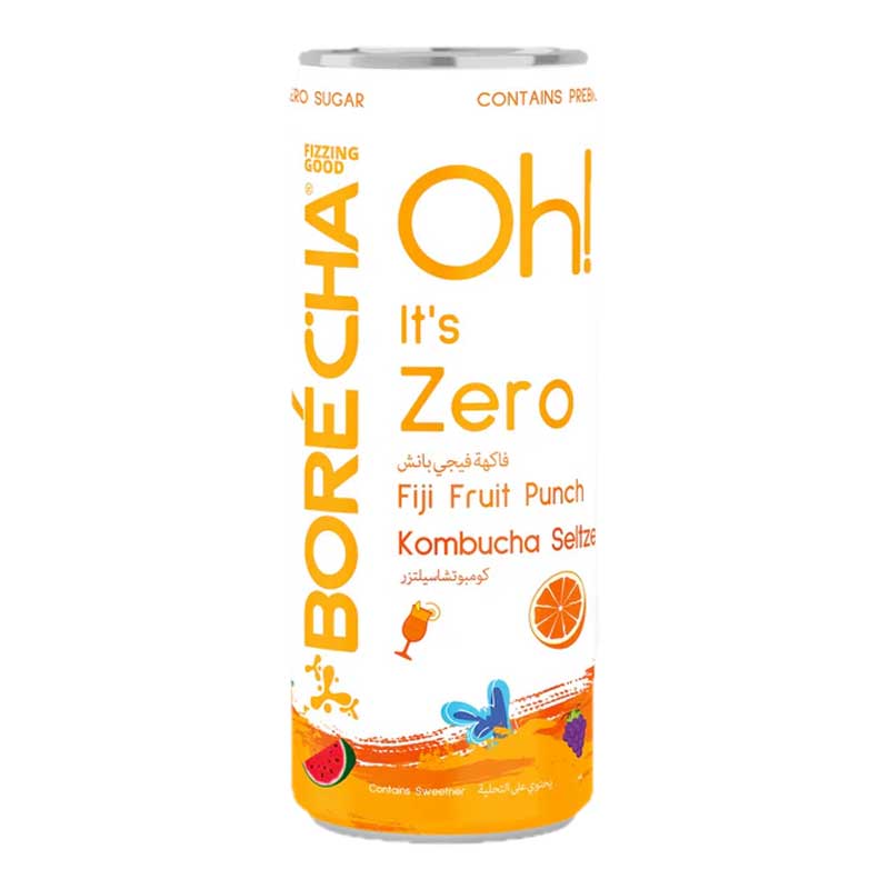 BORECHA OH FIJI FRUIT PUNCH KOMBUCHA SELTZER 330ML