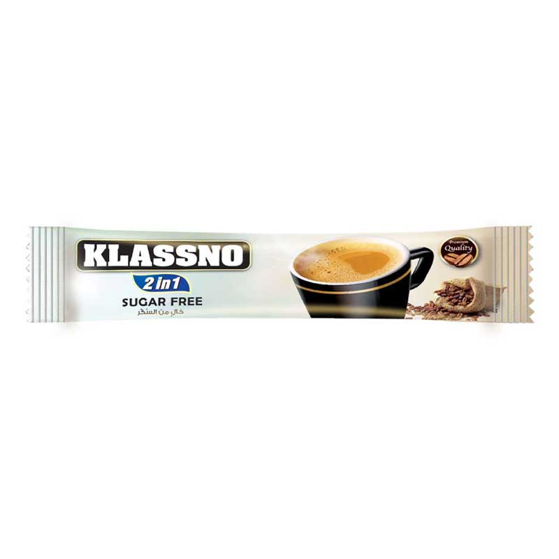 KLASSNO COFFEE MIX 2IN1 SUGAR FREE 12G