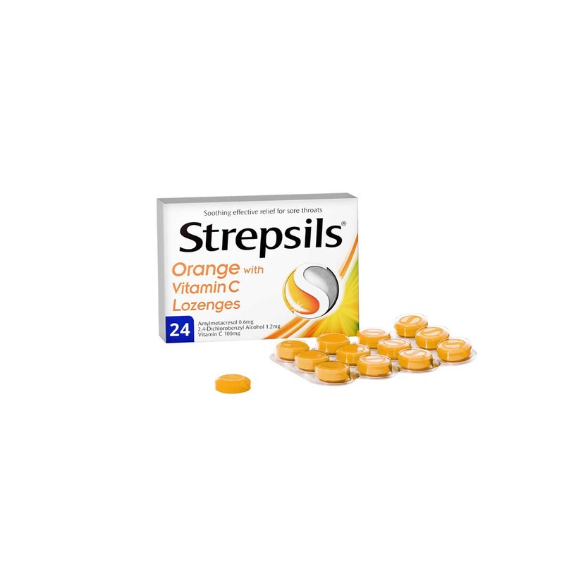 STREPSILS ORANGE VITAMIN C 24TB