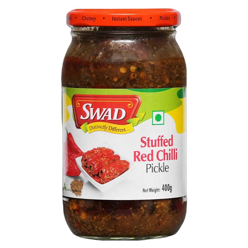 SWAD STUFFED RED CHILLI PICKLE 400GM