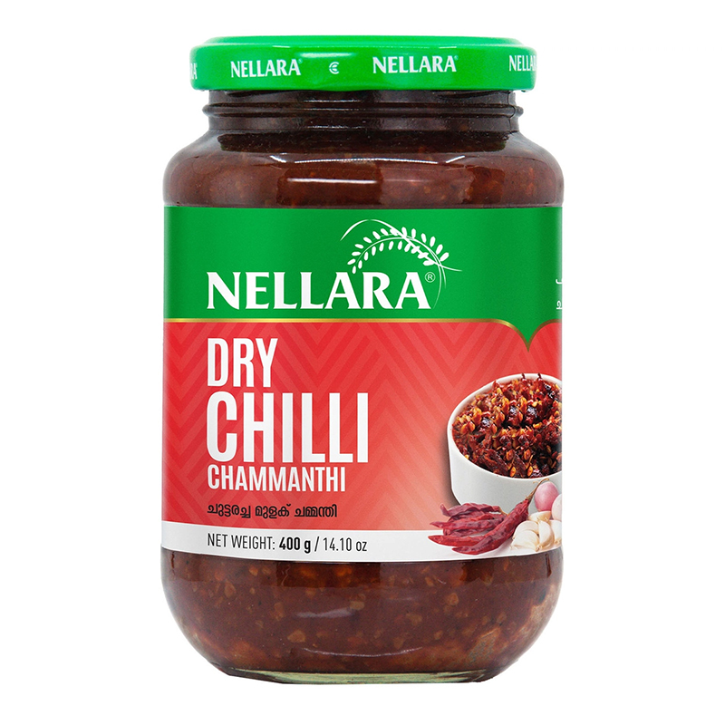 NELLARA PICKLE CHILLY CHAMMANTHI CHUTTARACHA 400GM