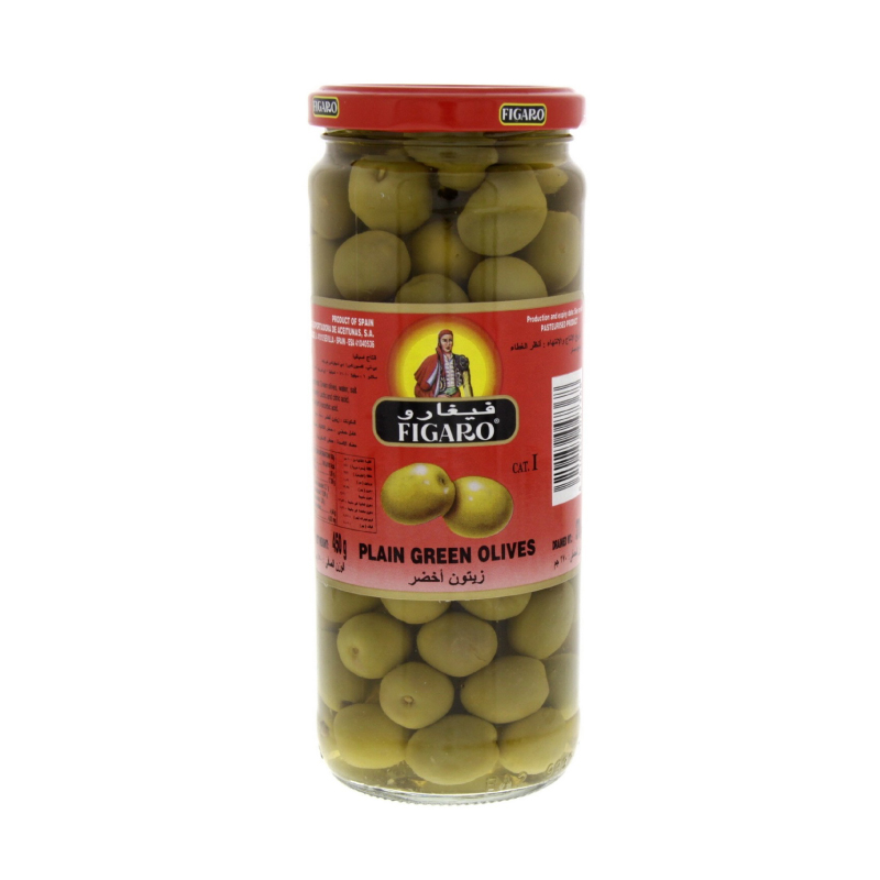 FIGARO OLIVES PLAIN GREEN 270GM