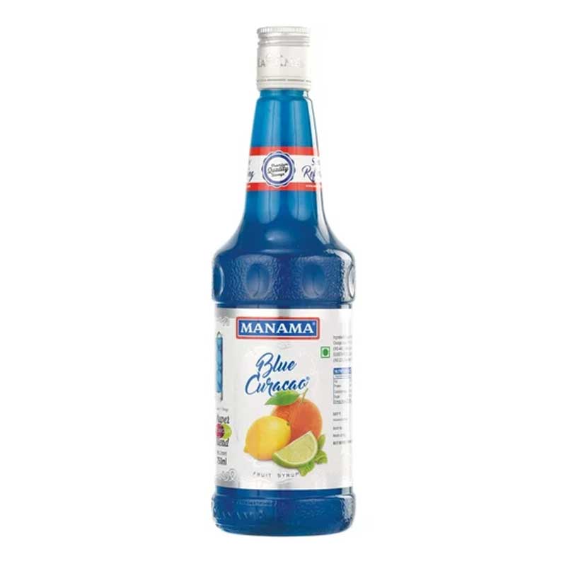 MANAMA BLUE CURACAO SYRUP 750ML