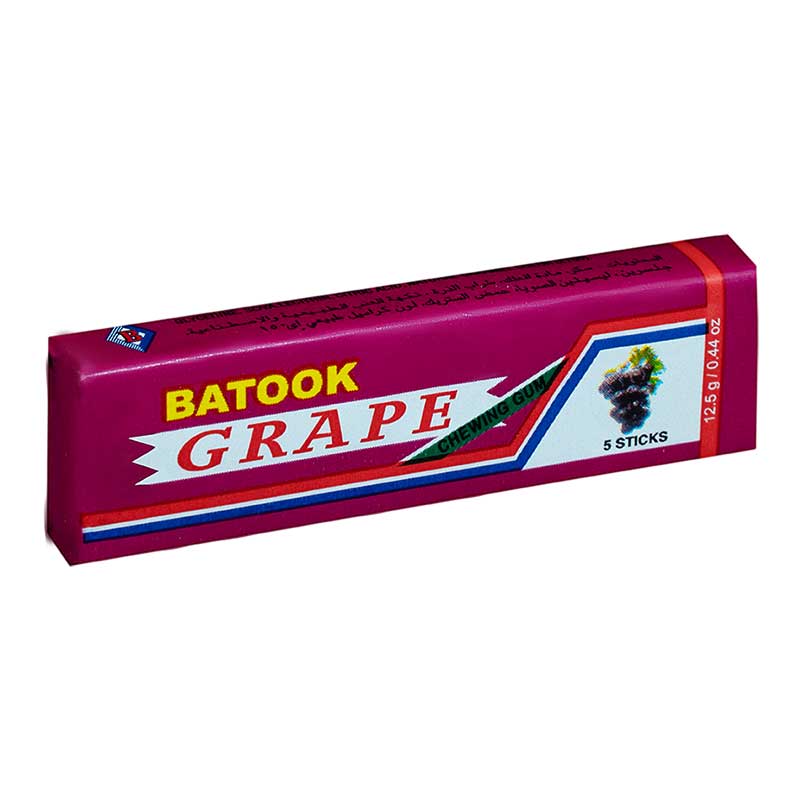 BATOOK CHEWING GUM GRAPE 5 STICK
