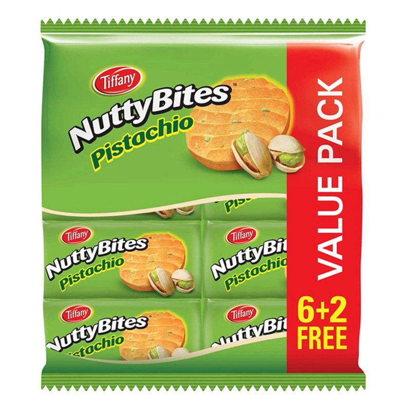 NUTTY BITES PISTA 8X90GM