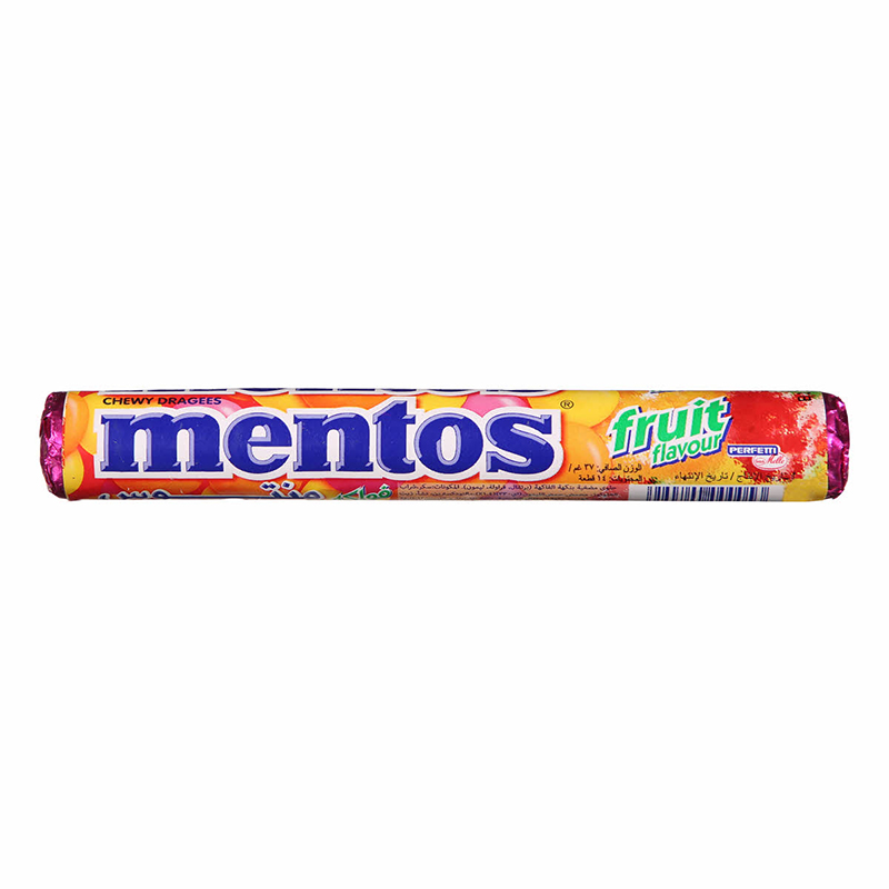 MENTOS FRUIT CANDIES 14P  38 GMS