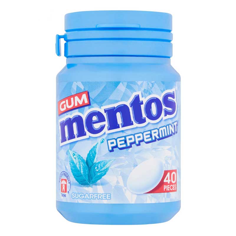 MENTOS GUM BTL PEPPERMINT  38PC
