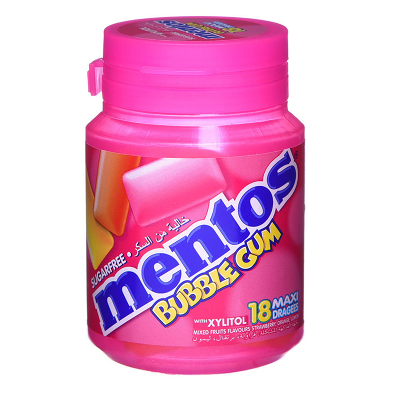 MENTOS BUBBLE GUM BOTTLE 64g