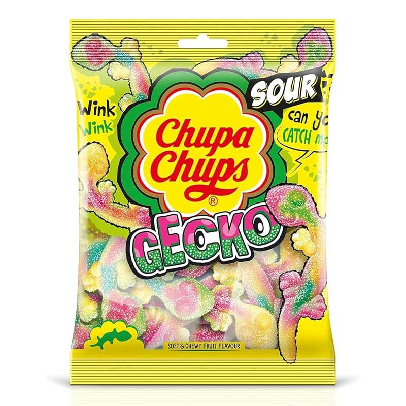 CHUPA CHUPS SOUR GECKO 160GM