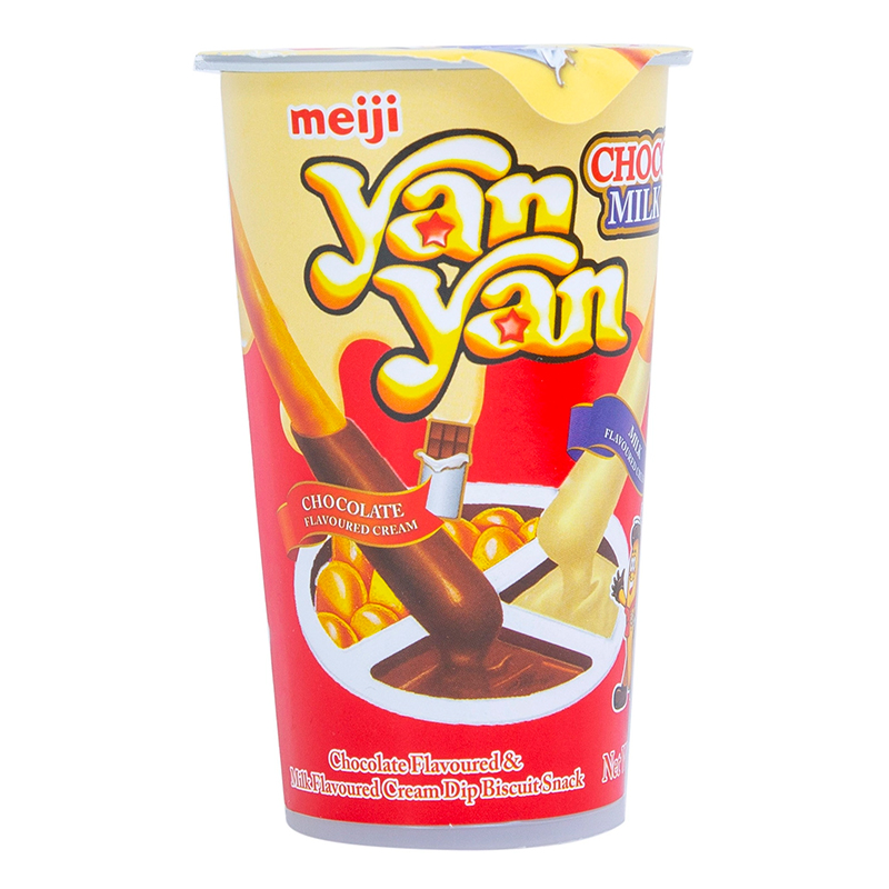 MEIJI YAN YAN CHOCO &amp; MILK DIP 44G