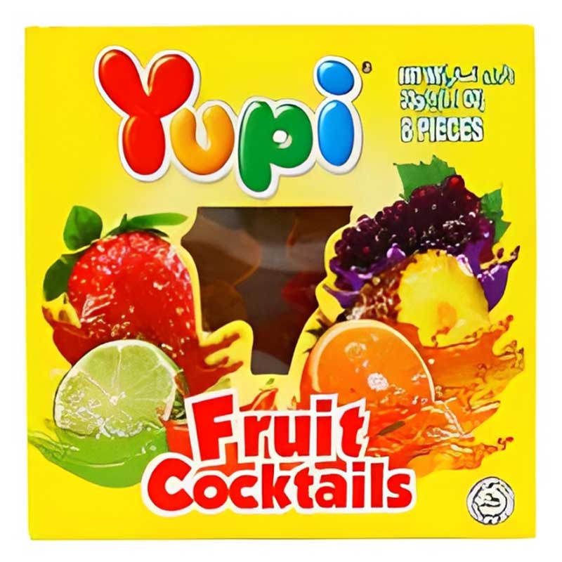 YUPI FRUIT COCKTAILS GUMMY 32G