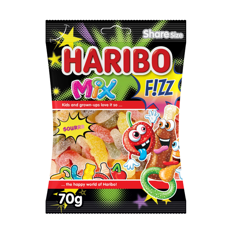 HARIBO FIZZ MIX 70GM