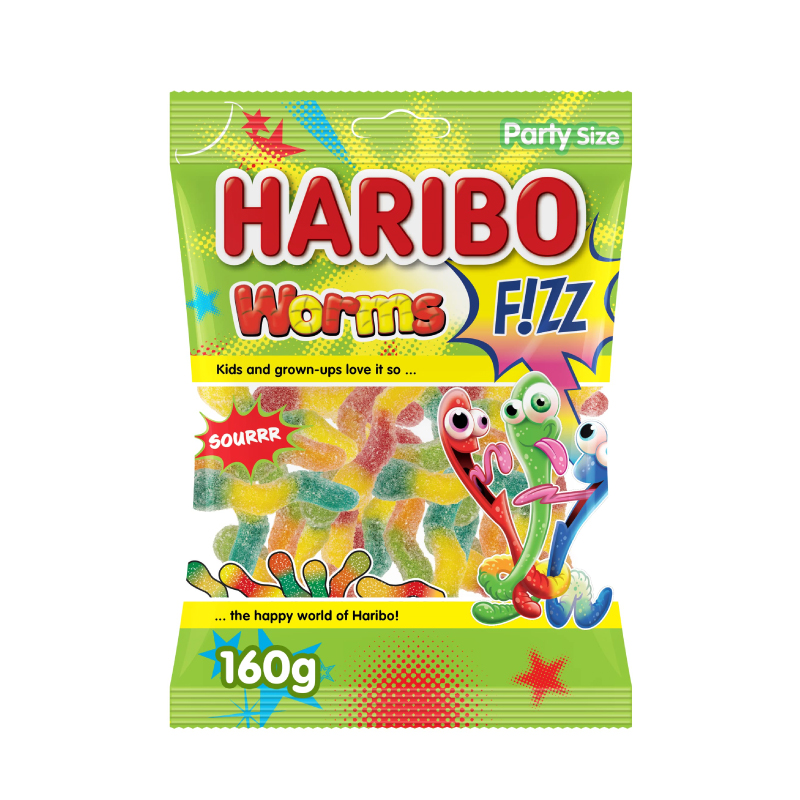 HARIBO FIZZ WORM 160GM