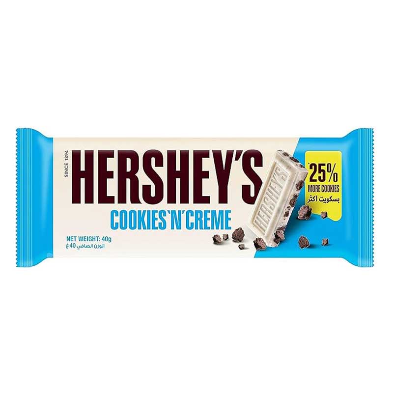 HERSHEYS COOKIES &amp; CREME 40GM