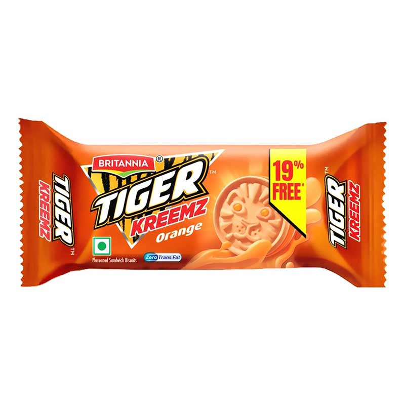 BRITANNIA TIGER KREEMZ ORANGE 90GM