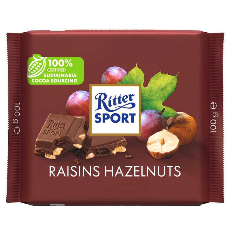 RITTER SPORT RAISIN 100GM