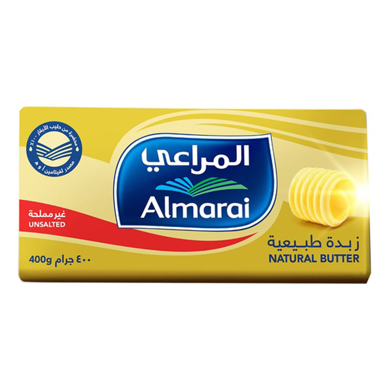 AL MARAI BTTR NTRL UNSALTED 400GM