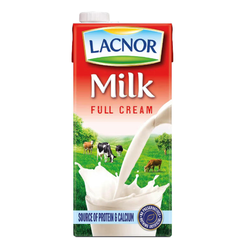 LACNOR UHT MILK  FULL CREAM 1LTR