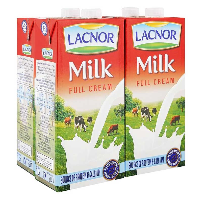 LACNOR UHT MILK  FULL CREAM 1LTR