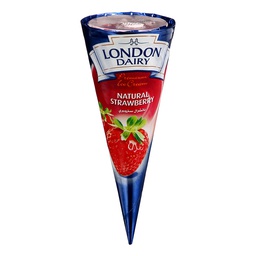 [0100005980] LONDON DAIRY CONE STRAWBERRY 120ML