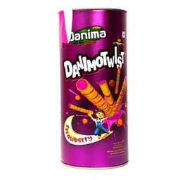 [0100023520] DANIMA TWIST STRAWBERRY WAFER ROLL 200GM