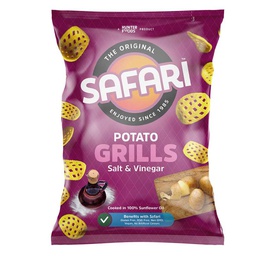 [0100009327] SAFARI POTATO GRILLS SALT &amp; VINEGAR 60GM
