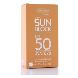 [0100008229] HEMANI SPF 50 SUN BLOCK CRM 50ML