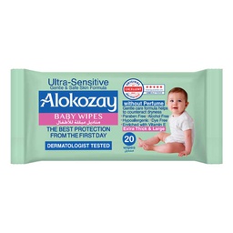 [0100022271] ALOKOZAY WIPES ULTRA SENSITIVE 20PCS