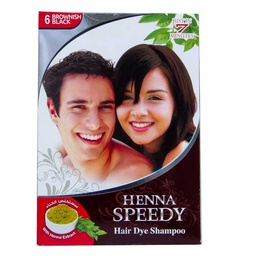 [0100008290] HENNA SPEEDY HAIR DYE SHMP 30ML N/BRN
