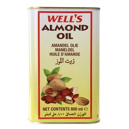 [0100008377] WELLS ALMOND OIL 800ML