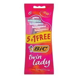[0100007945] BIC SH TWIN LADY POUCH 5+1