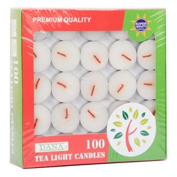 [0100001533] TEA LIGHT CANDLE 100 PCS