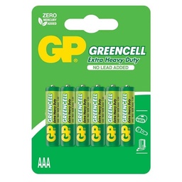 [0100026959] GP GREENCELL EXTRA HEAVY DUTY 4+2 AAA R03 1.5V