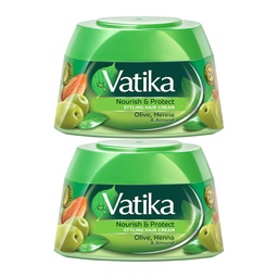 [0100014940] VATIKA HAIR CREAM 140 ML NOURISH &amp; PROTECT TWIN PACK