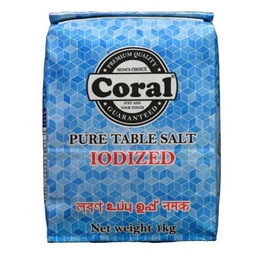 [0100013476] CORAL TABLE SALT 1KG
