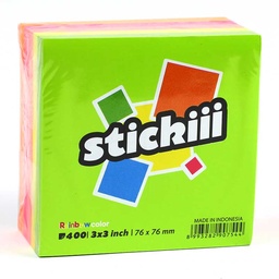 [0100025120] STICKY NOTE RAINBOW COLOR 400
