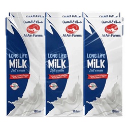 [0100003437] AL AIN UHT FULL CREAM 6x180ML
