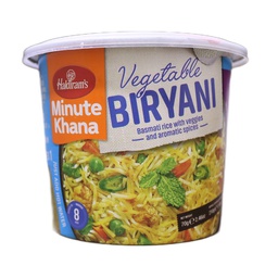 [0100003267] HALDIRAMS INSTANT BOWL VEGETABLE BIRYANI 70GM