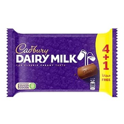 [0100019525] CADBURY DAIY MILK 4+1x35GM