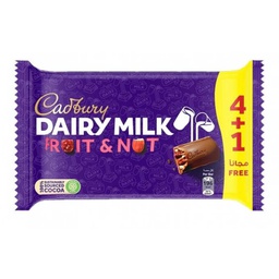 [0100019526] CADBURY FRUIT&amp;NUT 4+1x35GM