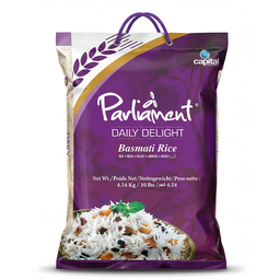 [0100025077] PARLIAMENT DAILY DELIGHT BASMATI RICE 4.54 KG/10LBS