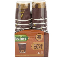 [0100020952] FALCON RIPPLE CUP 4 OZ 20PCS