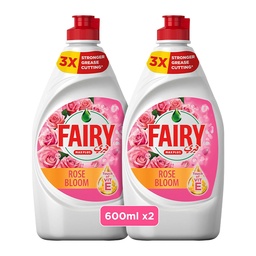 [0100026741] FAIRY DISH WASH ROSE 2X600ML