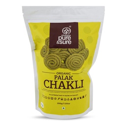 [0100002771] PURE &amp; SURE  ORGANIC PALAK CHAKLI 200GM
