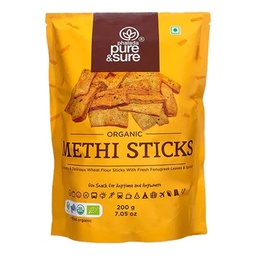 [0100002835] PURE &amp; SURE  ORGANIC METHI STICKS 200GM