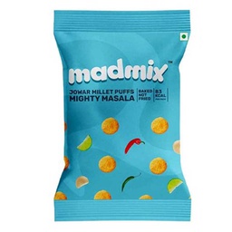 [0100026208] MADMIX JOWAR MILLET PUFFS MIGHTY MASALA 25GM